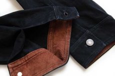 画像7: LAUREN JEANS ラルフローレン タータンチェックライナー ブラックデニム ハンティングタイプ カバーオール 1X★ジャケット (7)