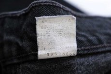 画像7: 00s USA製 Levi'sリーバイス 505 ブラック デニムパンツ w36 L30★47 (7)