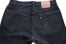 画像5: 00s USA製 Levi'sリーバイス 505 ブラック デニムパンツ w36 L30★47 (5)