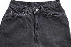 画像4: 90s USA製 Levi'sリーバイス 912 ブラック デニムパンツ 9 MED (4)