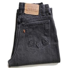 画像1: 90s USA製 Levi'sリーバイス 912 ブラック デニムパンツ 9 MED (1)