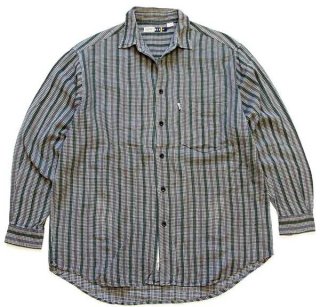 50s UNKNOWN 千鳥格子 プルオーバー レーヨンシャツ - Sixpacjoe Web Shop