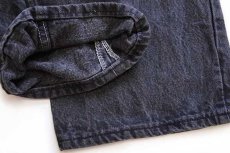 画像6: 90s USA製 Levi'sリーバイス 501 ブラック デニムパンツ w42 L32 (6)