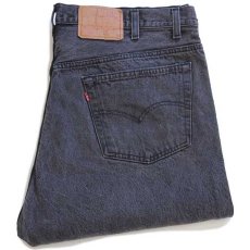 画像1: 90s USA製 Levi'sリーバイス 501 ブラック デニムパンツ w42 L32 (1)