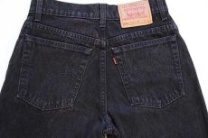 画像5: 90s USA製 Levi'sリーバイス 550 ブラック デニムパンツ 9 SHORT (5)