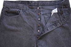 画像4: 90s USA製 Levi'sリーバイス 501 ブラック デニムパンツ w42 L32 (4)