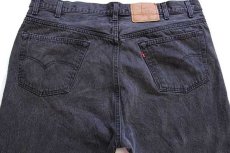 画像5: 90s USA製 Levi'sリーバイス 501 ブラック デニムパンツ w42 L32 (5)