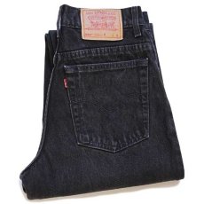 画像1: 90s USA製 Levi'sリーバイス 550 ブラック デニムパンツ 9 SHORT (1)