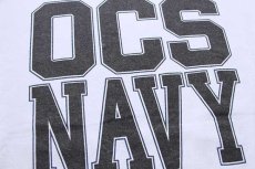 画像4: 90s USA製 U.S.NAVY OCS 両面プリント コットンTシャツ 白 M (4)