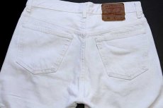 画像5: 90s USA製 Levi'sリーバイス 501 ホワイト デニムパンツ w32 L32 (5)