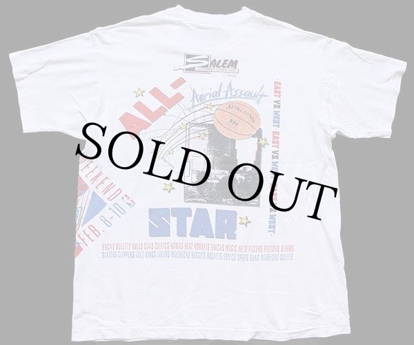 90s USA製 SALEM NBA ALL-STAR GAME オールオーバープリント コットンTシャツ 白 XL - Sixpacjoe Web  Shop