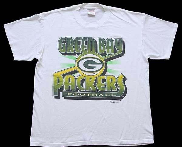 90s NFL GREEN BAY PACKERS Tシャツ 白 XL