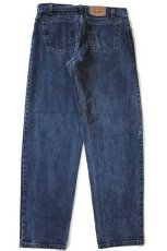 画像3: 90s USA製 Levi'sリーバイス 550 カラーデニムパンツ 紺 w36 L32 (3)