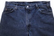 画像4: 90s USA製 Levi'sリーバイス 550 カラーデニムパンツ 紺 w36 L32 (4)