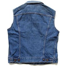 画像2: 80s USA製 Levi'sリーバイス 70506 カットオフ デニムベスト 4ポケット 40 (2)