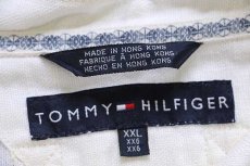 画像4: 00s TOMMY HILFIGERトミーヒルフィガー サルベージパーカータイプ リネンパーカー 生成り XXL (4)