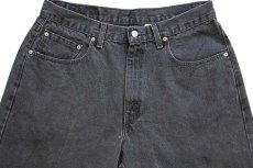 画像4: 90s USA製 Levi'sリーバイス 569 ブラック デニムパンツ w34 L30 (4)