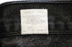 画像7: 90s USA製 Levi'sリーバイス 569 ブラック デニムパンツ w34 L30 (7)