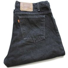 画像1: 90s USA製 Levi'sリーバイス 518 ブラック デニムパンツ w38 L30 (1)