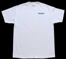 画像2: 00s Coppertoneコパトーン ロゴ 両面プリント コットンTシャツ 白 L (2)