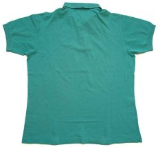 画像2: 70s フランス製 CHEMISE LACOSTEラコステ ワンポイント コットン 鹿の子 ポロシャツ エメラルドグリーン 5 (2)