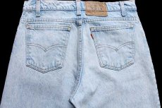 画像5: 90s USA製 Levi'sリーバイス 550 ケミカルウォッシュ デニムパンツ w33 L30★197 アシッド (5)