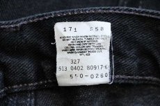 画像7: 00s USA製 Levi'sリーバイス 550 ブラック デニムパンツ w36 L32★156 (7)