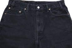 画像4: 00s USA製 Levi'sリーバイス 550 ブラック デニムパンツ w36 L32★156 (4)