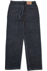 画像3: 00s USA製 Levi'sリーバイス 550 ブラック デニムパンツ w36 L32★156 (3)