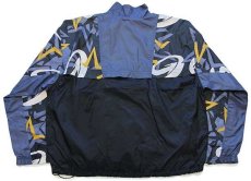 画像2: 90s NIKEナイキ パッチ付き 総柄 切り替え プルオーバー ナイロンジャケット XL (2)