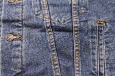 画像8: 90s USA製 Levi'sリーバイス 70427 チェック ネルライナー デニムジャケット 4ポケット S (8)