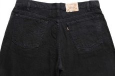 画像5: 90s メキシコ製 Levi'sリーバイス SIGNATURE 545 ブラック デニムパンツ w40 L32 (5)