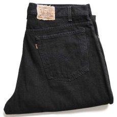 画像1: 90s メキシコ製 Levi'sリーバイス SIGNATURE 545 ブラック デニムパンツ w40 L32 (1)