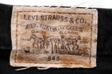 画像6: 90s メキシコ製 Levi'sリーバイス SIGNATURE 545 ブラック デニムパンツ w40 L32 (6)