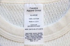 画像4: 00s USA製 米軍 Caroline Apparel Group コットン サーマルシャツ ナチュラル XL (4)