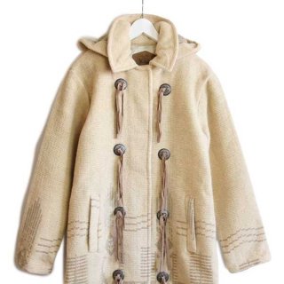 70s USA製 Woolrichウールリッチ マルチボーダー フーデッド ウール