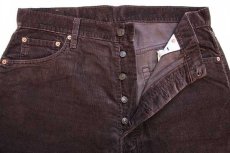 画像4: 90s Levi'sリーバイス 551 コーデュロイパンツ 焦げ茶 w36★ユーロ (4)