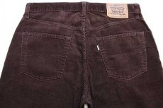 画像5: 90s Levi'sリーバイス 551 コーデュロイパンツ 焦げ茶 w36★ユーロ (5)