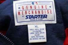 画像5: 90s STARTERスターター MLB Atlanta Braves 刺繍 ツートン プルオーバー 中綿入り ナイロンパーカー ボーイズXL (5)