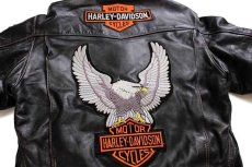 画像5: 70s Langlitz Leathersラングリッツレザー Columbia HARLEY-DAVIDSONハーレー ダビッドソン パッチ ダブルライダース レザージャケット (5)