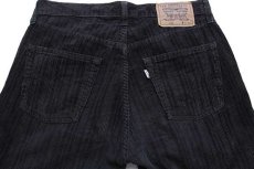 画像5: 90s イタリア製 Levi'sリーバイス 458 ランダム コーデュロイパンツ 薄黒 w32★ユーロ (5)