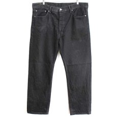 画像2: Levi'sリーバイス 505 ブラック デニムパンツ w40 L32★SDP1694 (2)