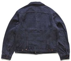 画像2: 80s USA製 Levi'sリーバイス 70506 先染め ブラック デニムジャケット 4ポケット 42R (2)