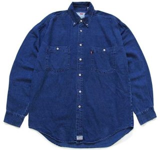 90s Levi'sリーバイス カラーデニムシャツ 紺 L - Sixpacjoe Web Shop