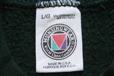 画像4: 90s USA製 MUNSINGWEAR 無地 スウェット 緑 L (4)