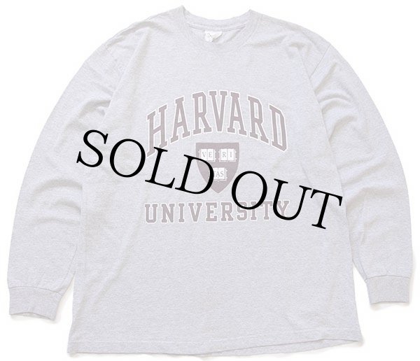 90s USA製 The Cotton Exchange HARVARD UNIVERSITY 長袖Tシャツ 杢グレー XL - Sixpacjoe  Web Shop