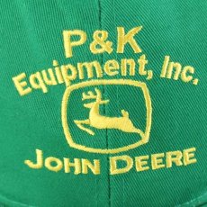 画像4: 未使用★P&K Equipment, Inc. JOHN DEERE ロゴ刺繍 メッシュキャップ 緑 (4)