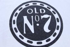 画像4: 90s USA製 JACK DANIEL'S ジャックダニエル OLD No.7 ビッグロゴ コットンTシャツ 白 L (4)