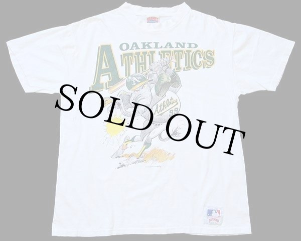 90s USA製 MLB OAKLAND ATHLETICS コットンTシャツ 白 XL - Sixpacjoe