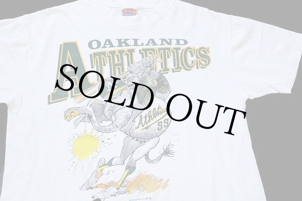 90s USA製 MLB OAKLAND ATHLETICS コットンTシャツ 白 XL - Sixpacjoe